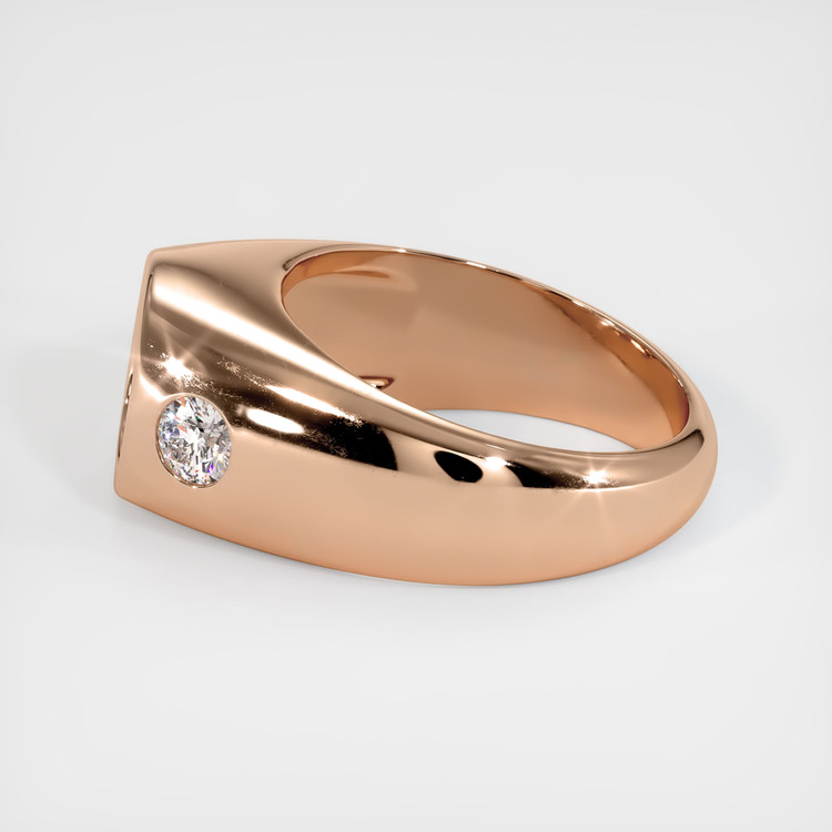 18K Rose Gold Men's Ring Setting