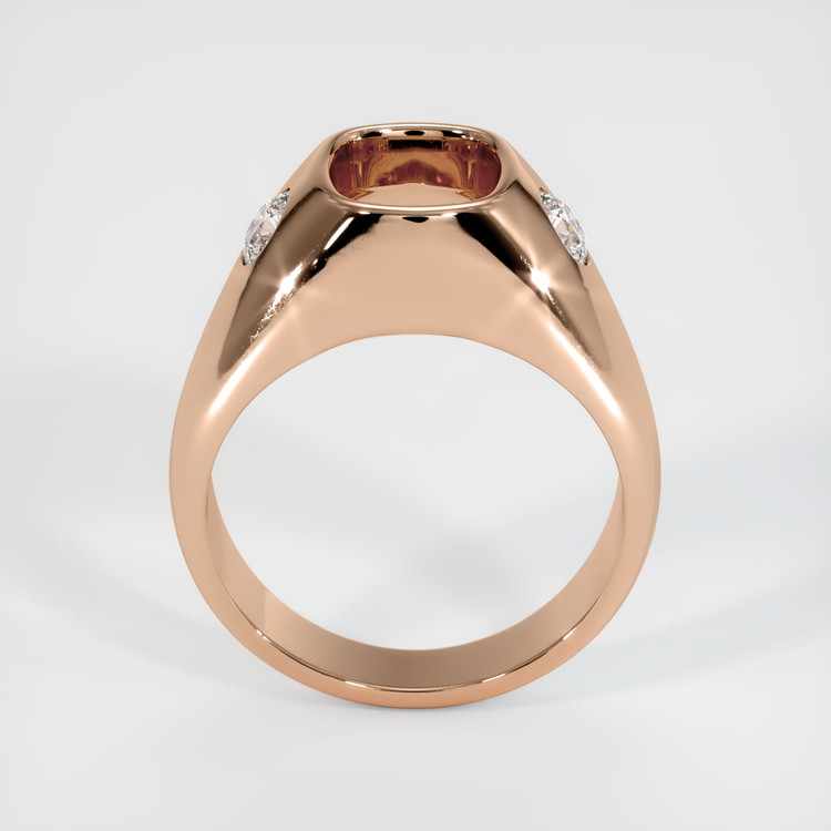 18K Rose Gold Men's Ring Setting