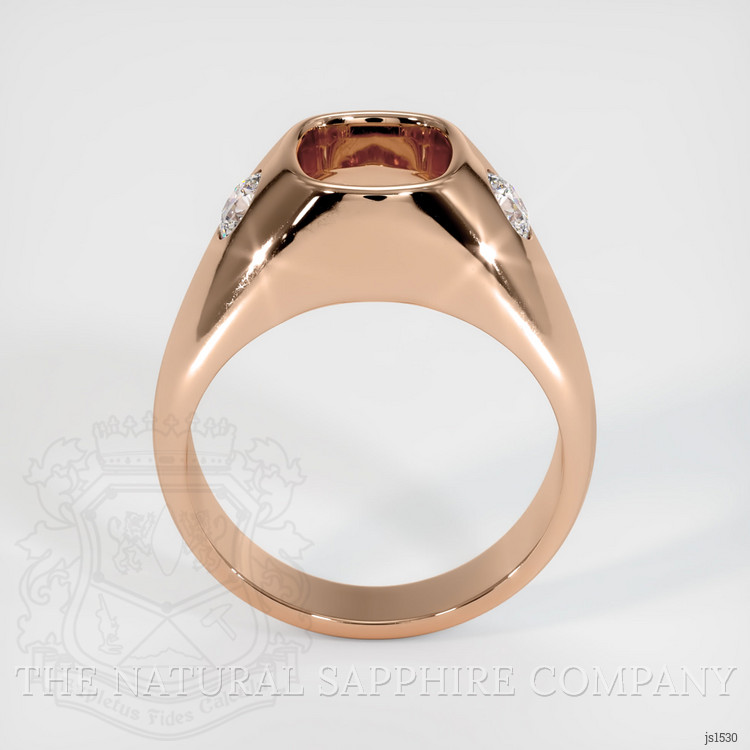 18K Rose Gold Men's Ring Setting