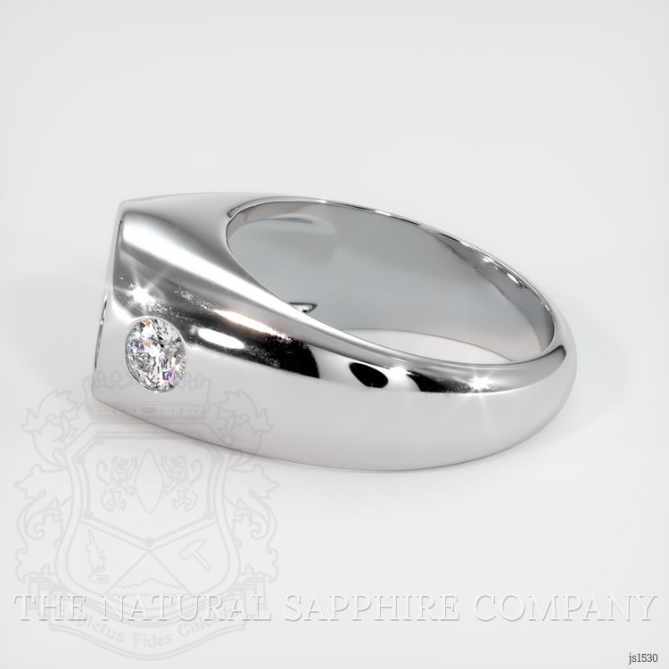 10K White Gold Men's Ring Setting