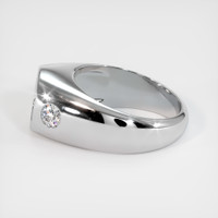 14K White Gold Men's Ring Setting Image