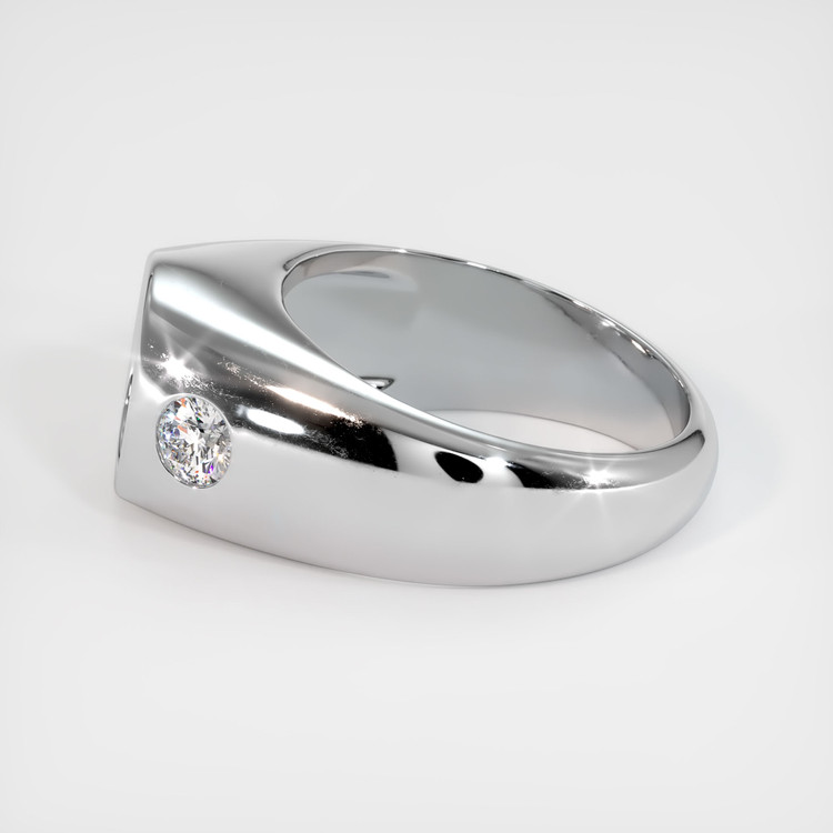 14K White Gold Men's Ring Setting