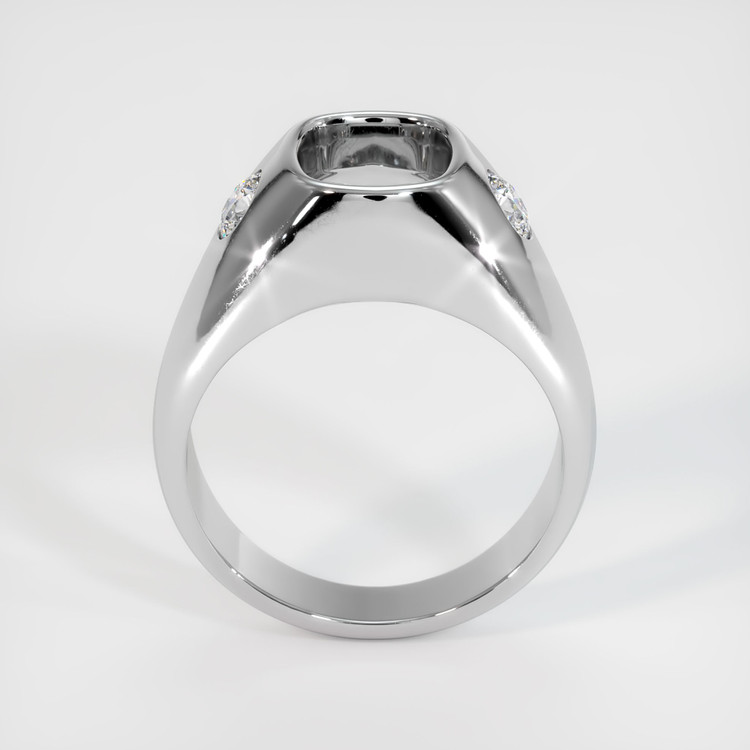 14K White Gold Men's Ring Setting