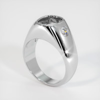 18K White Gold Men's Ring Setting Video