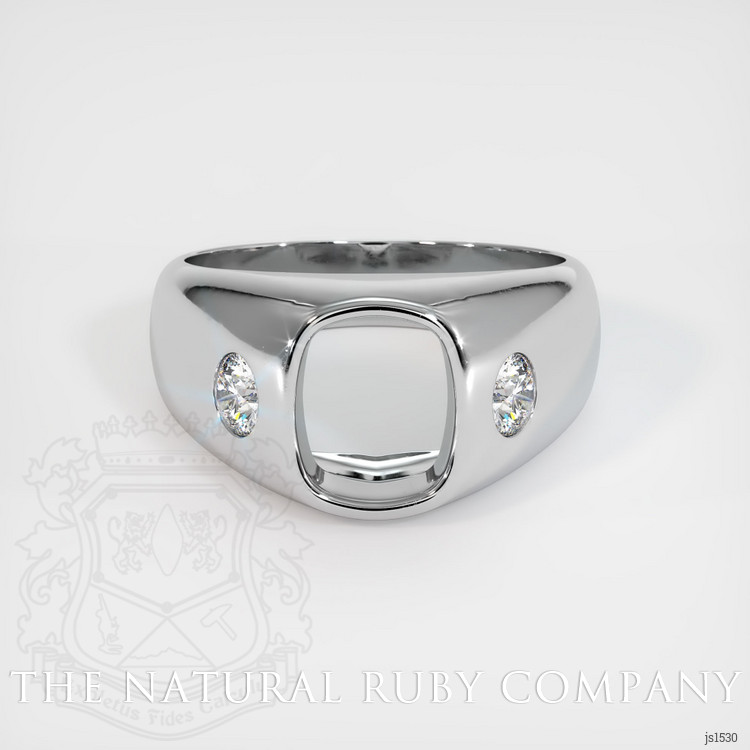 18K White Gold Men's Ring Setting