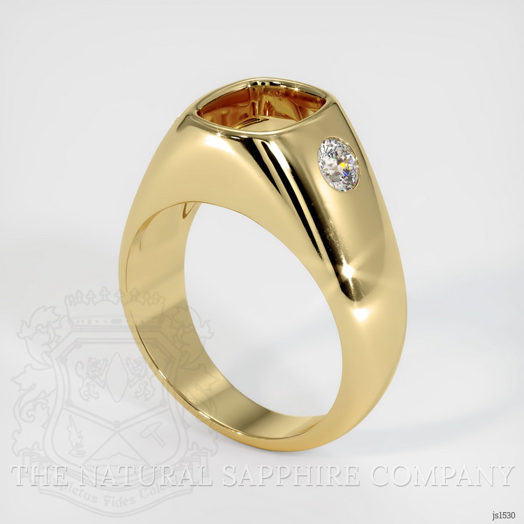 10K Yellow Gold Men's Ring Setting