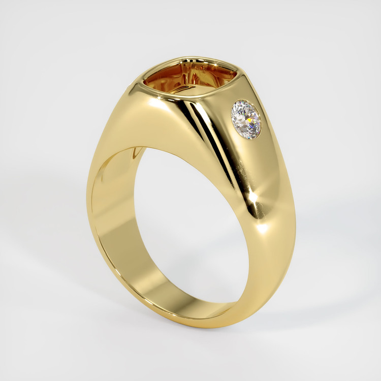 18K Yellow Gold Men's Ring Setting