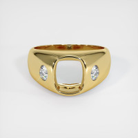 18K Yellow Gold Men's Ring Setting Image