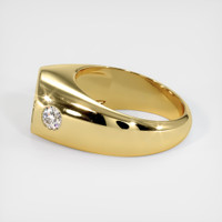 18K Yellow Gold Men's Ring Setting Image