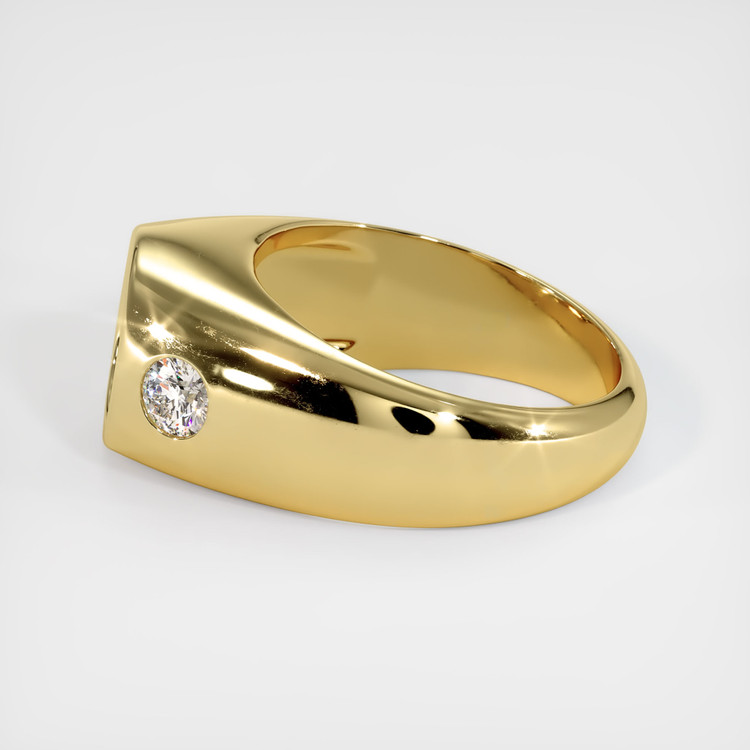 18K Yellow Gold Men's Ring Setting