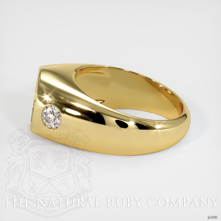 18K Yellow Gold Men's Ring Setting