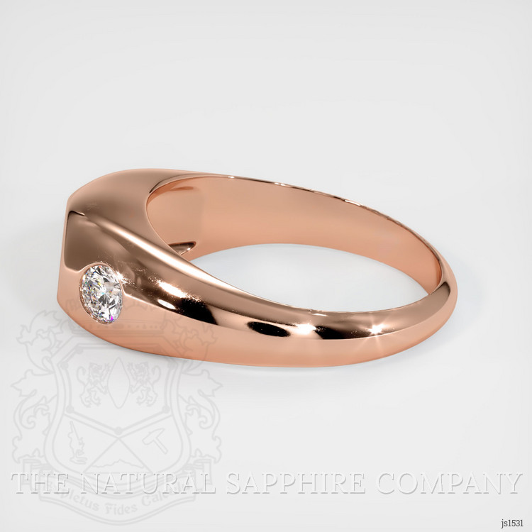 14K Rose Gold Men's Ring Setting