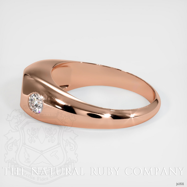 14K Rose Gold Men's Ring Setting