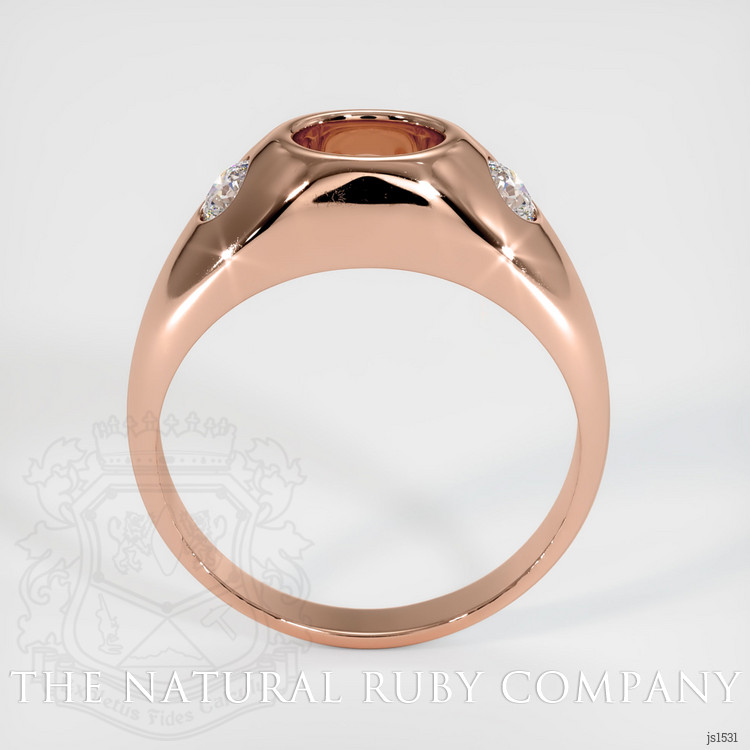 14K Rose Gold Men's Ring Setting