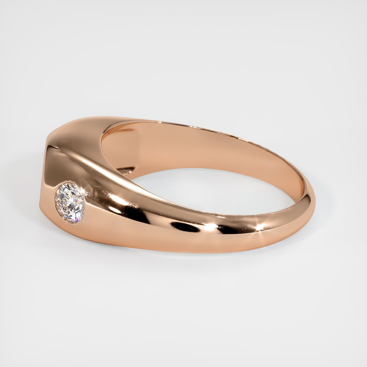 18K Rose Gold Men's Ring Setting