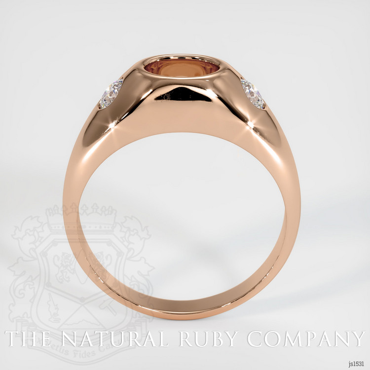 18K Rose Gold Men's Ring Setting
