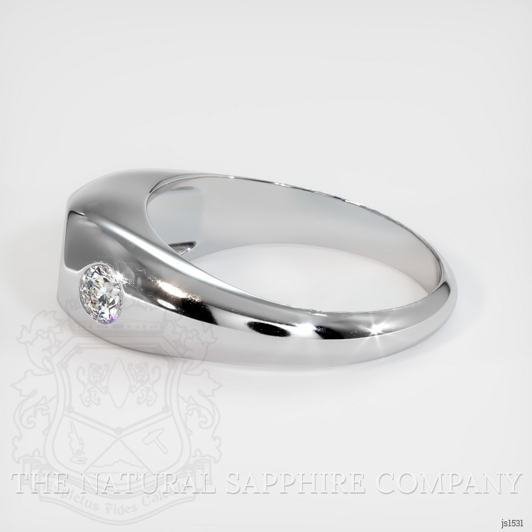 14K White Gold Men's Ring Setting