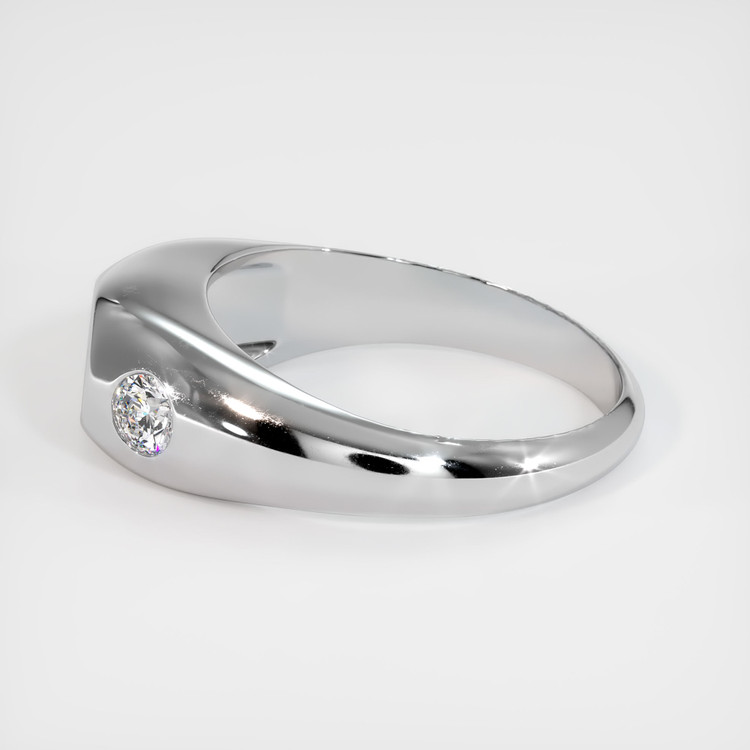 14K White Gold Men's Ring Setting