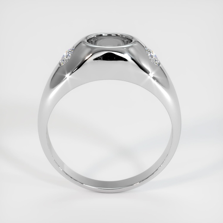 14K White Gold Men's Ring Setting