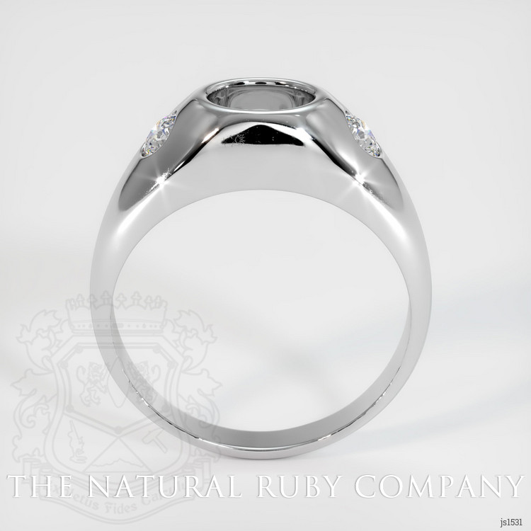 14K White Gold Men's Ring Setting