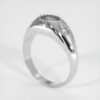 18K White Gold Men's Ring Setting Video