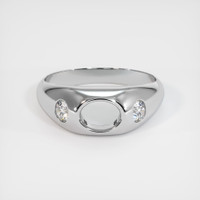 18K White Gold Men's Ring Setting Image