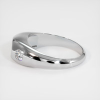 18K White Gold Men's Ring Setting Image
