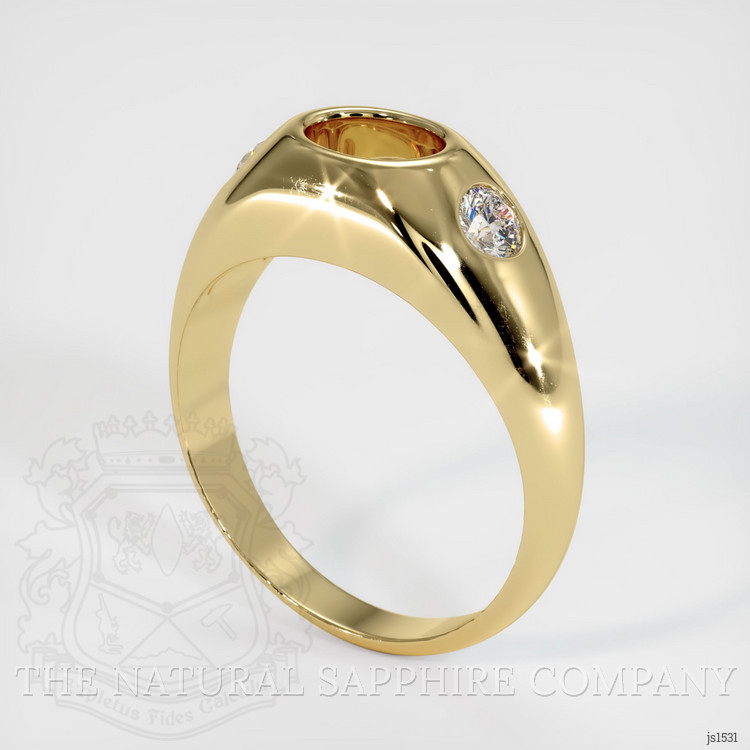 10K Yellow Gold Men's Ring Setting