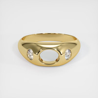 14K Yellow Gold Men's Ring Setting Image