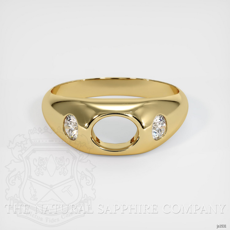 14K Yellow Gold Men's Ring Setting