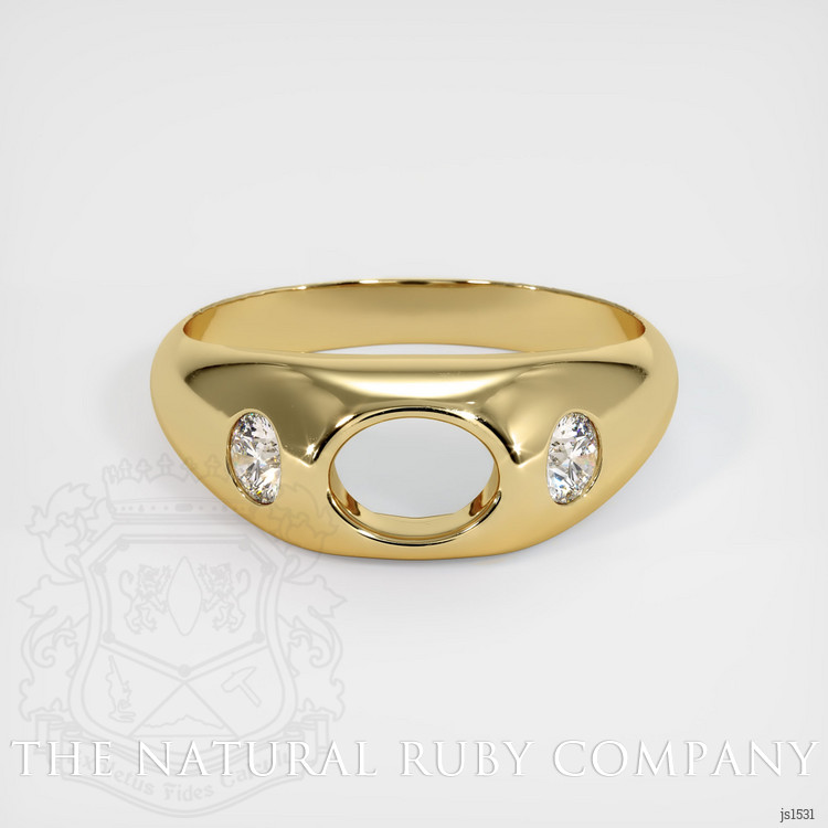 14K Yellow Gold Men's Ring Setting