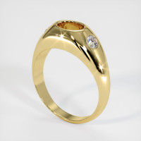 Men's Pink Spinel Ring 1.13 Ct., 18K Yellow Gold Combination Setting