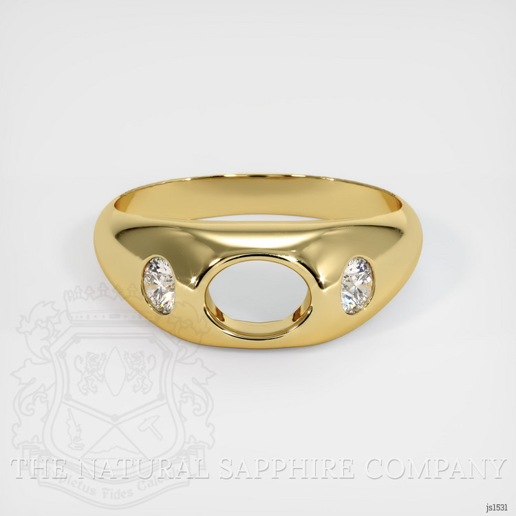 18K Yellow Gold Men's Ring Setting