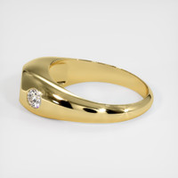 18K Yellow Gold Men's Ring Setting Image