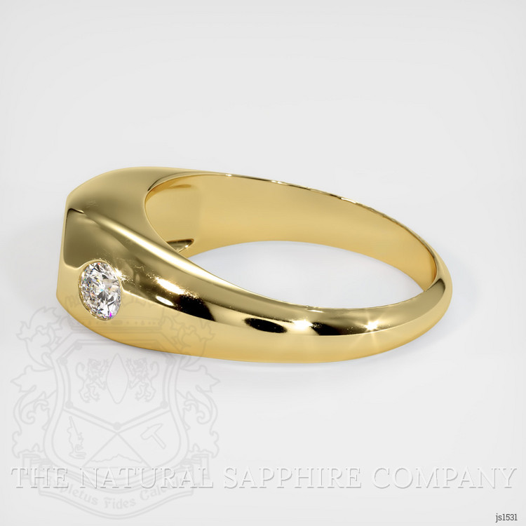 18K Yellow Gold Men's Ring Setting