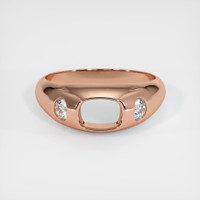 14K Rose Gold Men's Ring Setting Image