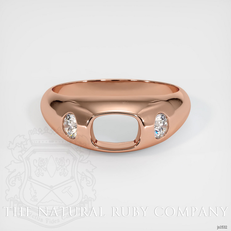 14K Rose Gold Men's Ring Setting