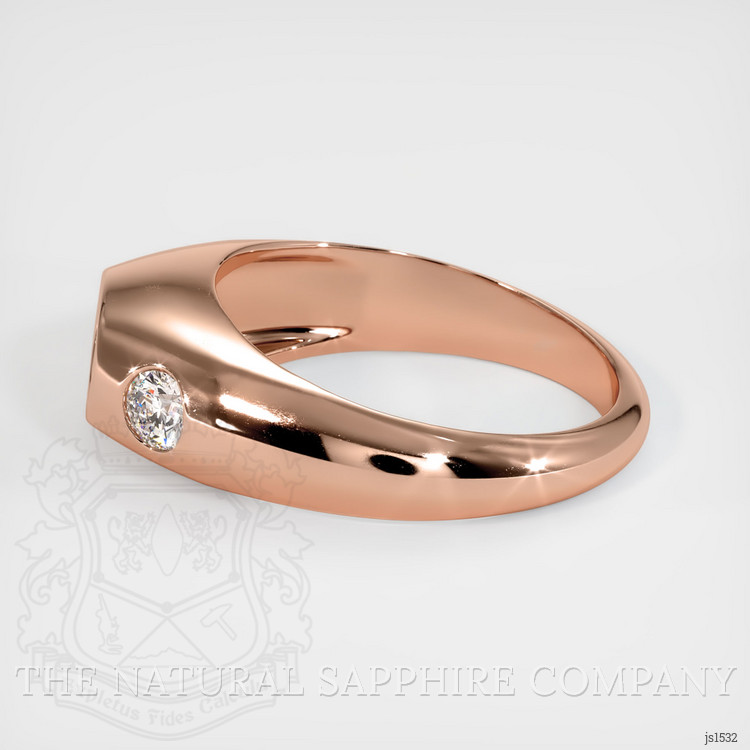 14K Rose Gold Men's Ring Setting