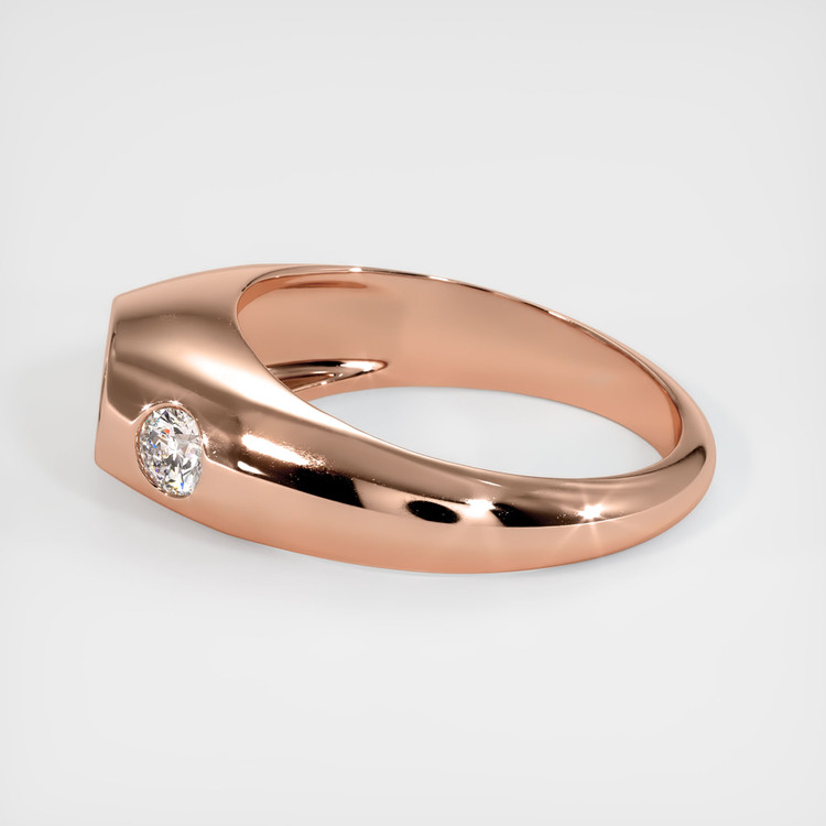 14K Rose Gold Men's Ring Setting
