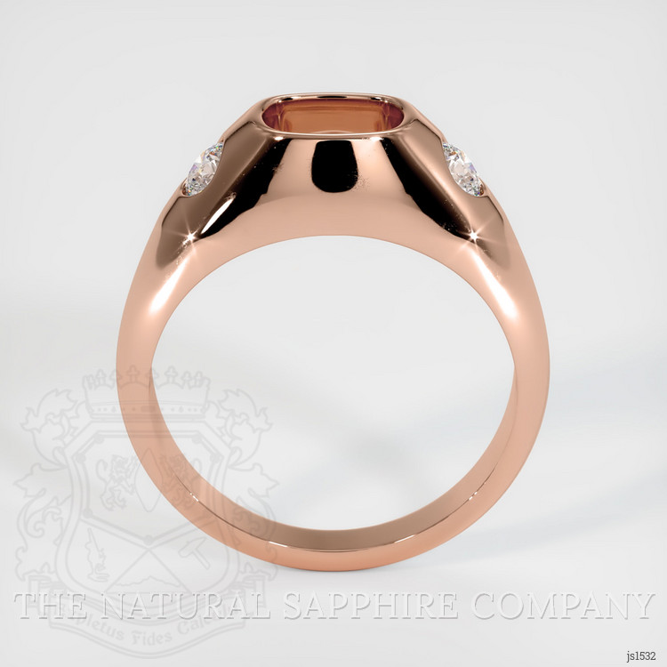 14K Rose Gold Men's Ring Setting