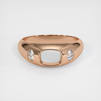 18K Rose Gold Men's Ring Setting Image