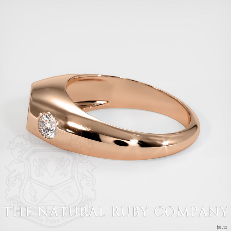 18K Rose Gold Men's Ring Setting