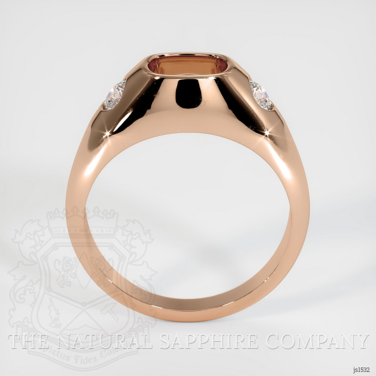 18K Rose Gold Men's Ring Setting