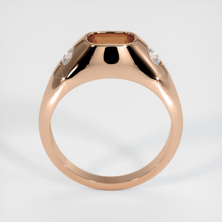 18K Rose Gold Men's Ring Setting