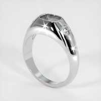 10K White Gold Men's Ring Setting Video