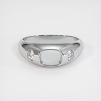 14K White Gold Men's Ring Setting Image