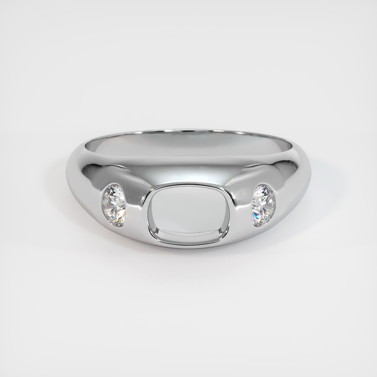 18K White Gold Men's Ring Setting