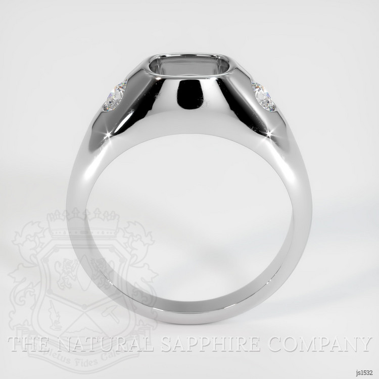 18K White Gold Men's Ring Setting