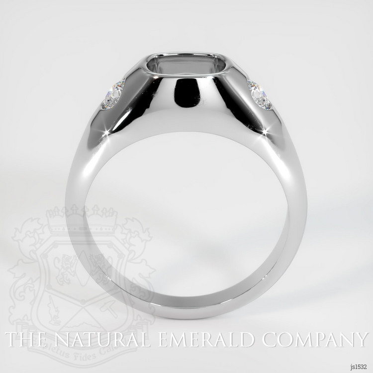 18K White Gold Men's Ring Setting