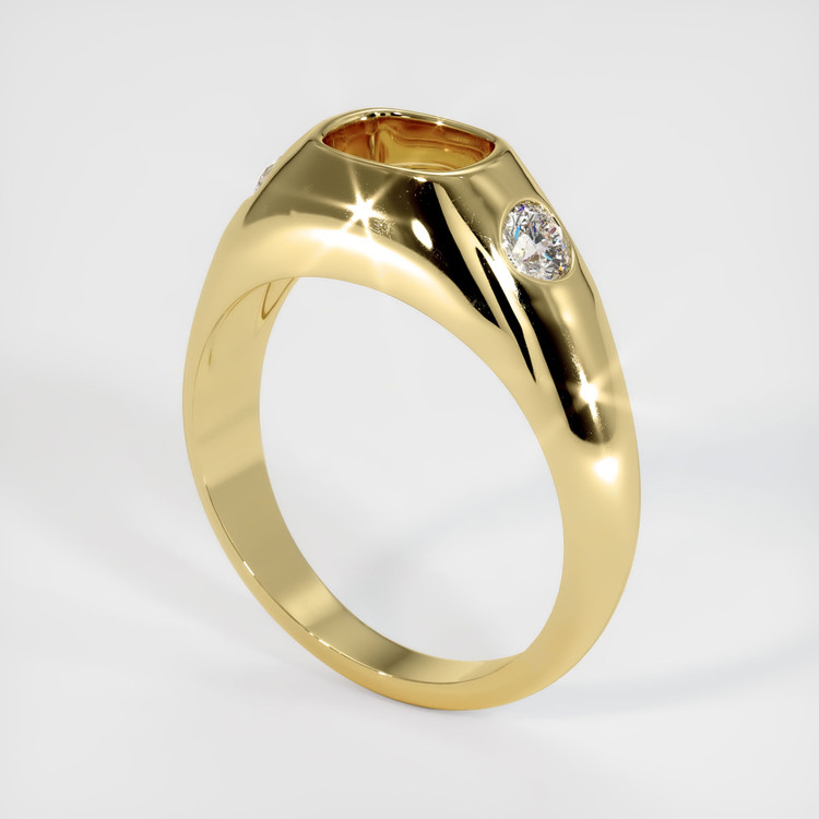 18K Yellow Gold Men's Ring Setting